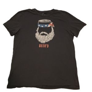 American Eagle Outfitters Athletic Fit Cotton Beer'd Graphic Tee